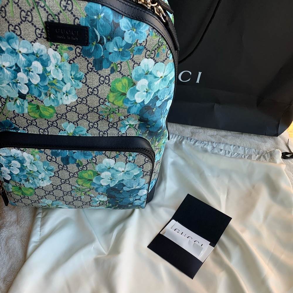 Gucci Blooms Blue Large Backpack